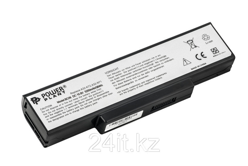 Аккумулятор PowerPlant для ноутбуков ASUS A72, A73 (A32-K72 AS-K72-6) 10.8V 5200mAh