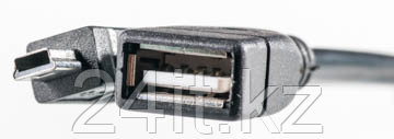 Кабель PowerPlant OTG USB 2.0 AF - Mini, 0.5м