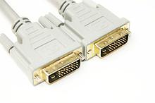 Видео кабель PowerPlant DVI-D 24M-24M, 1.5m, Double ferrites