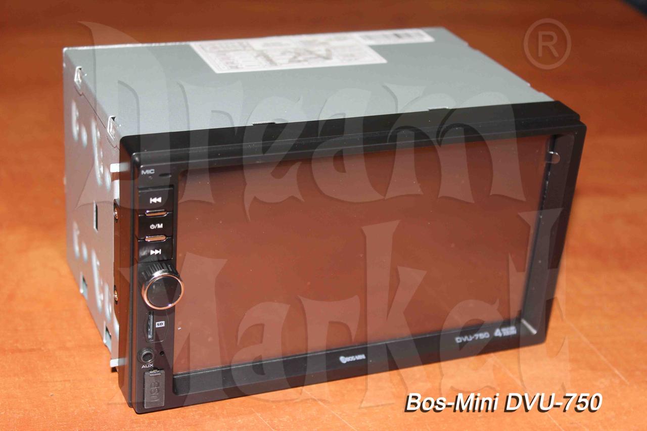 Автомагнитола Bos-Mini DVU-750, 2DIN, USB, AUX, MP3, Bluetooth, камера в подарок, фото 1