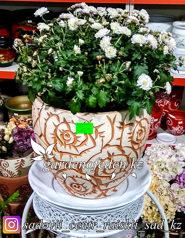 Керамический горшок для цветов (без поддона). Объем: 5л, фото 2