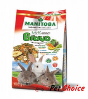 Manitoba MY RABBIT BRAVO корм для карликовых кроликов с фруктами и овощами 600 гр.