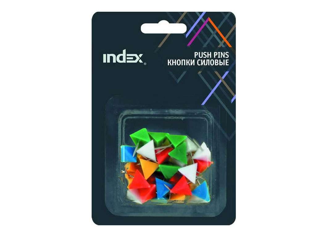 Кнопки силовые INDEX "Пирамида" 21 мм, 30 штук в упаковке