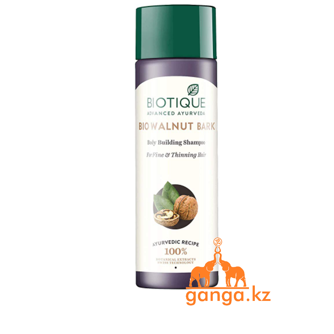 Шампунь для тонких и ослабленных волос БИОТИК Грецкий орех (BIOTIQUE Bio Walnut Bark Shampoo),190мл