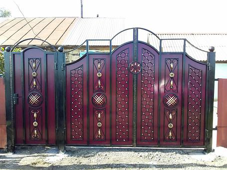 Кованые ворота , фото 1