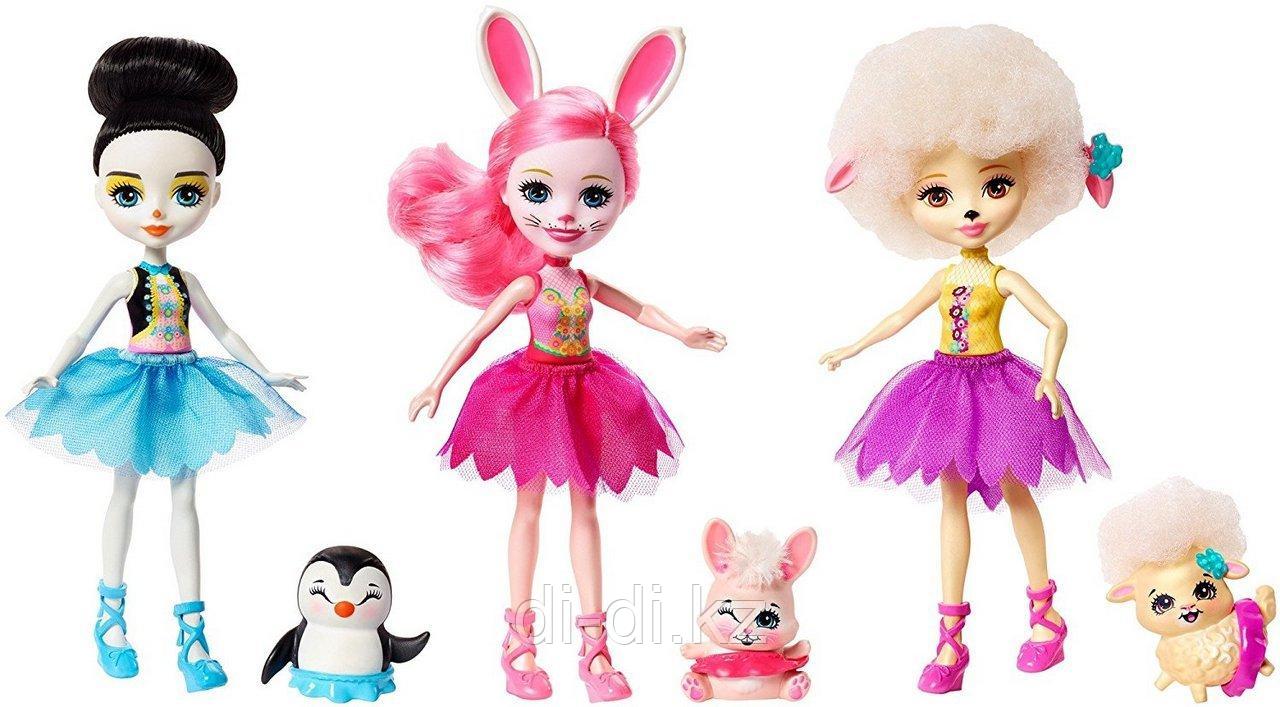 Enchantimals Набор "Энчантималс" из трех кукол "Волшебные балерины"