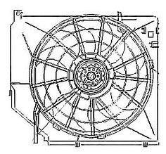 Диффузор радиатора в сборе БМВ E46 98-05