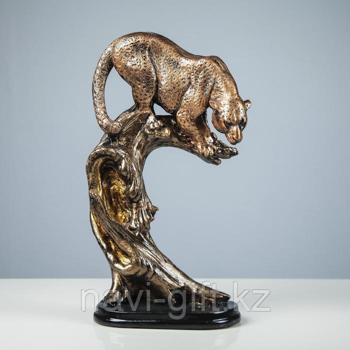 Сувенир "Леопард на дереве" бронза - фото 1 - id-p56835935