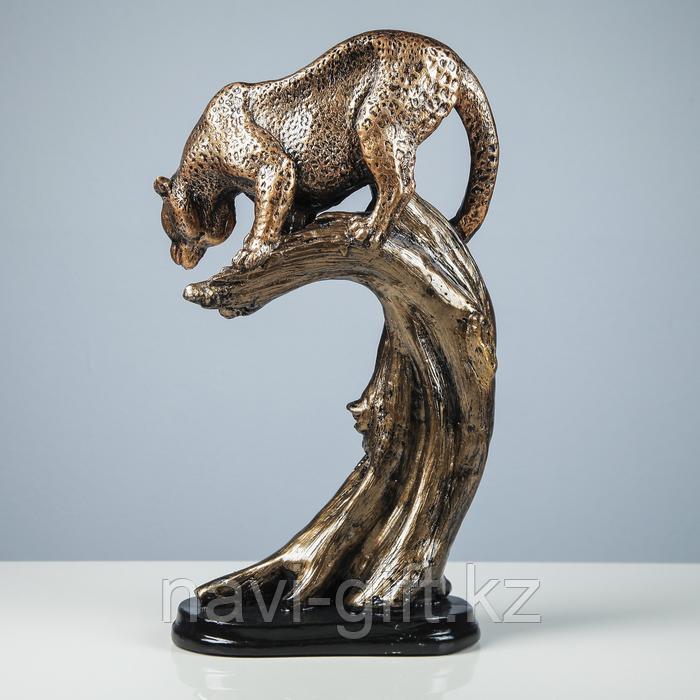 Сувенир "Леопард на дереве" бронза - фото 3 - id-p56835935
