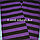 Гольфы выше колена полосатые 70 см черно-фиолетовые, фото 4