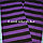 Гольфы выше колена полосатые 70 см черно-фиолетовые, фото 4