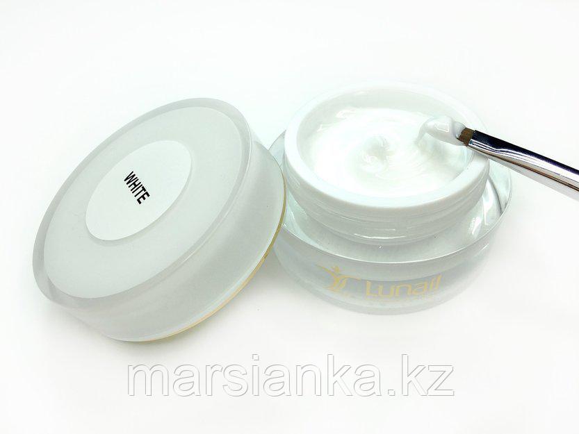 Белый крем гель для моделирования Lunail White, 15мл