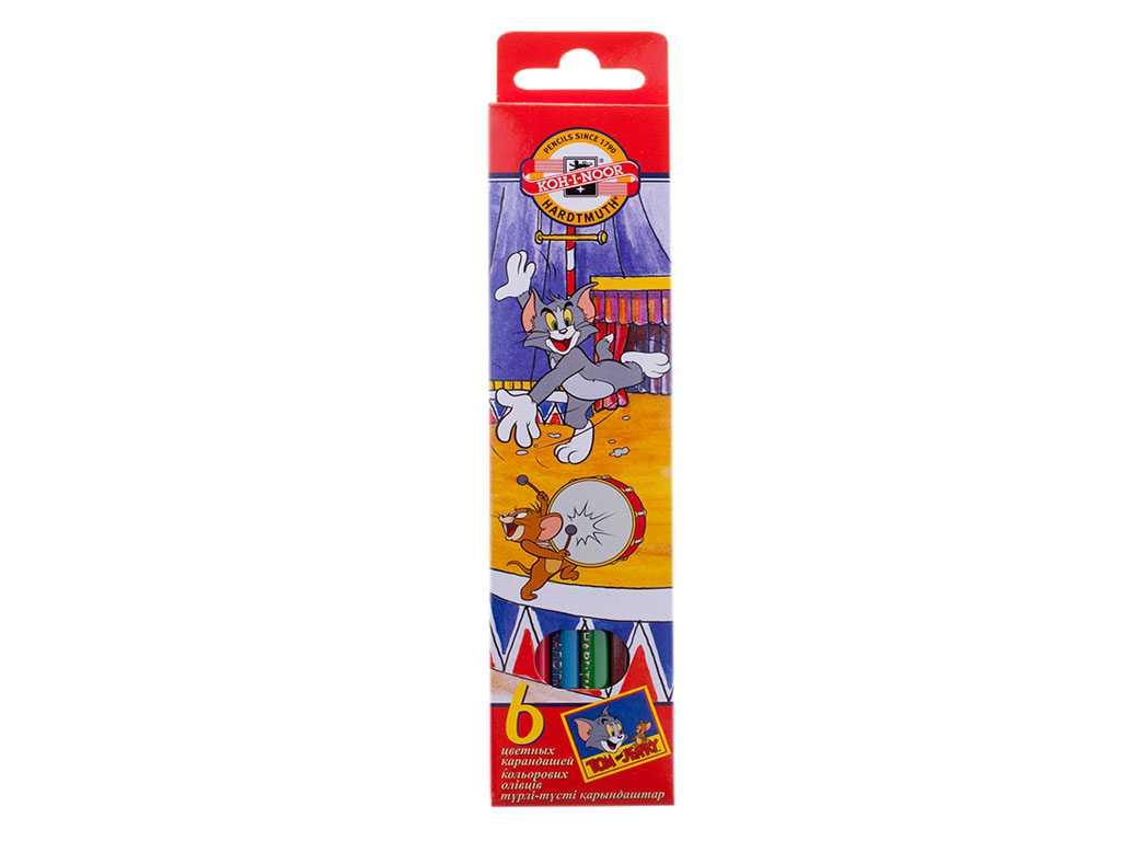 Карандаши цветные Koh-I-Noor "Tom&Jerry", 6 цветов