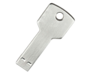 USB Накопитель Металлический в Форме Ключика, Серый
