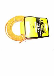 Леска Huter TS2412 для триммера, 2.4 мм, витой квадрат