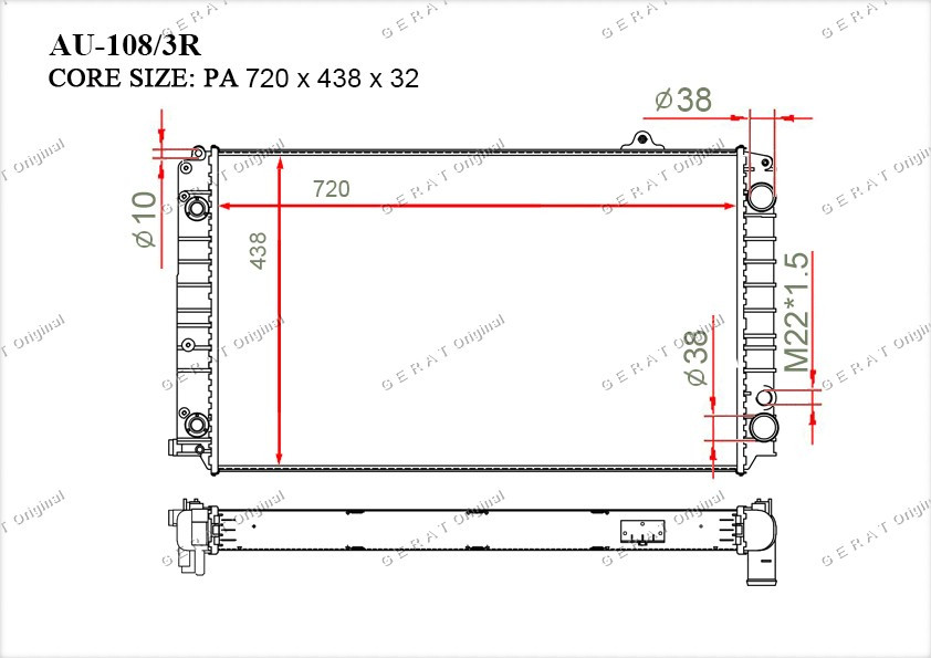 Радиатор основной 4D0121251R
