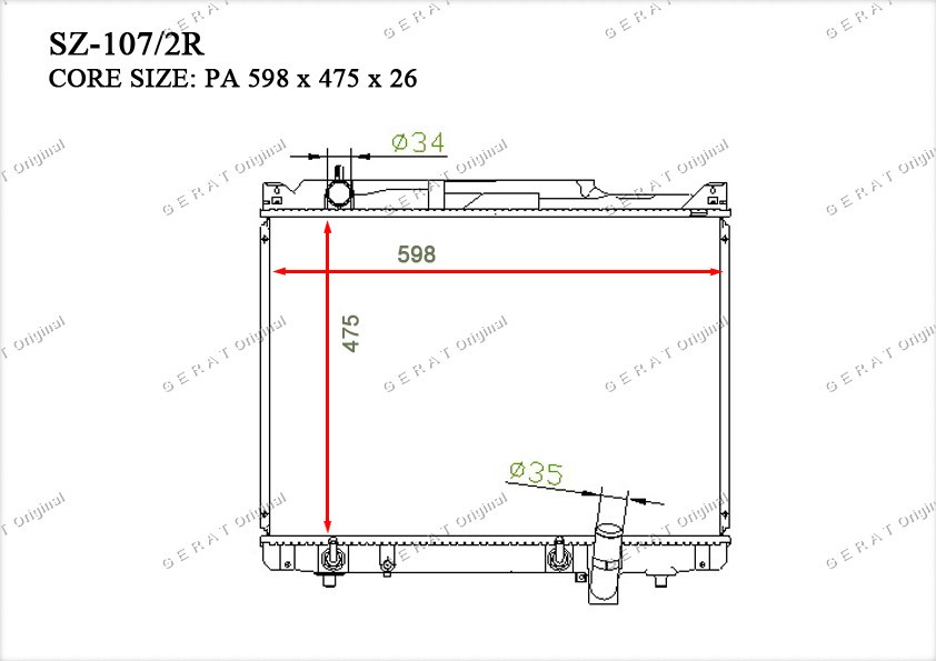 Радиатор основной 1770052D30