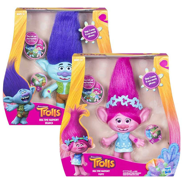 Игрушка Hasbro Trolls Фигурка тролля среднего размера с музыкой