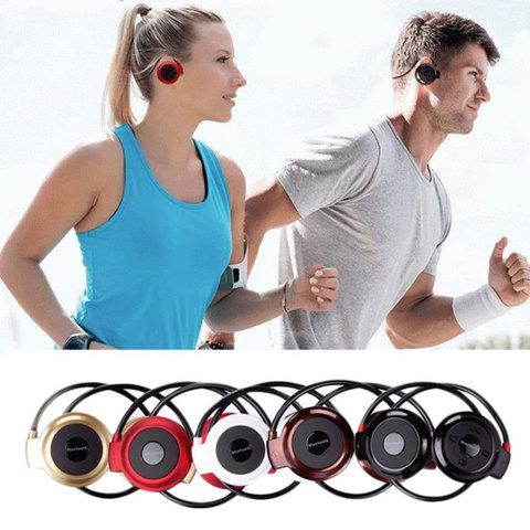 Наушники беспроводные Bluetooth с MP3-плеером Mini-503TF для занятия спортом (Черный) - фото 2 - id-p56885279