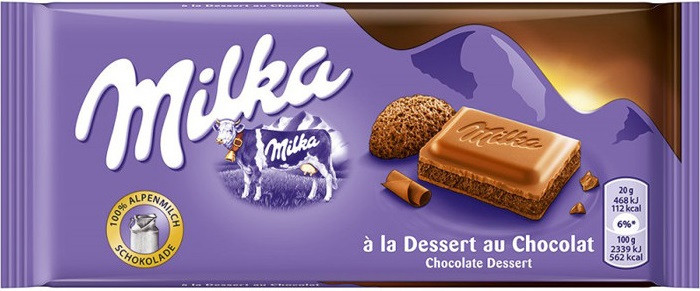 Milka Chocolate Dessert 100гр (22 шт -упак) ЕВРОПА
