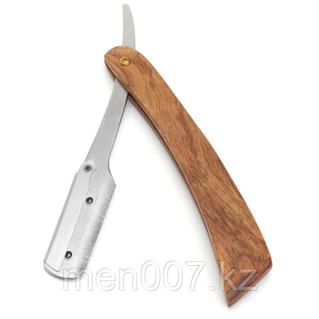 Опасная бритва - шаветта с деревянной ручкой