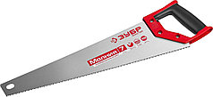 Ножовка универсальная (пила) ЗУБР МОЛНИЯ-7 450 мм, 7 TPI, закалка, рез вдоль и поперек волокон