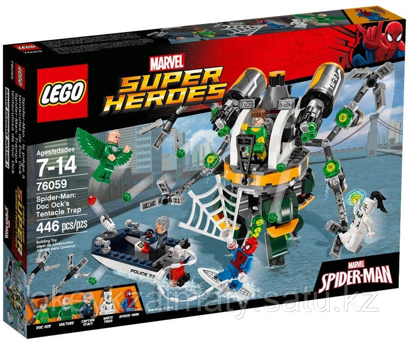 LEGO Super Heroes: Человек-паук в ловушке Доктора Осьминога 76059