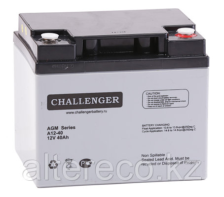 Аккумулятор Challenger A12-40 (12В, 40Ач), фото 2