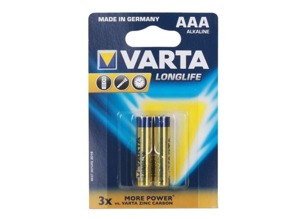 Батарейки VARTA "Longlife" ААА (мизинчиковые) 2 шт/упак