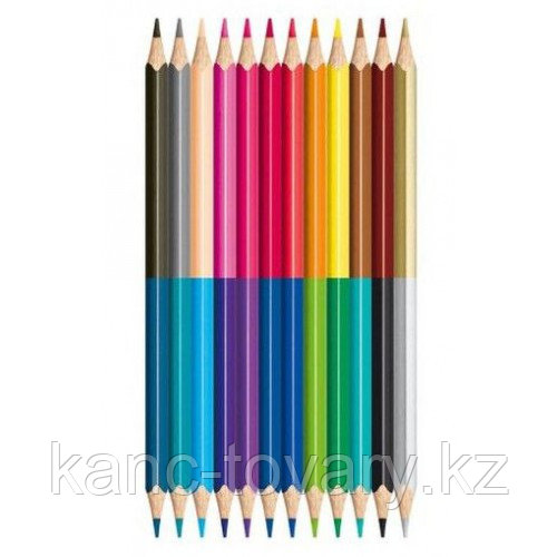 Цветные карандаши Maped Color Peps Duo двухсторонние 12 карандашей, 24 цвета - фото 2 - id-p56966285