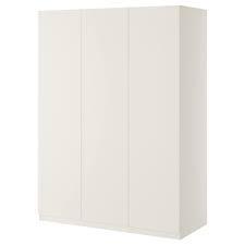 Гардероб ПАКС белый Бергсбу 150x60x201 см ИКЕА, IKEA, фото 2