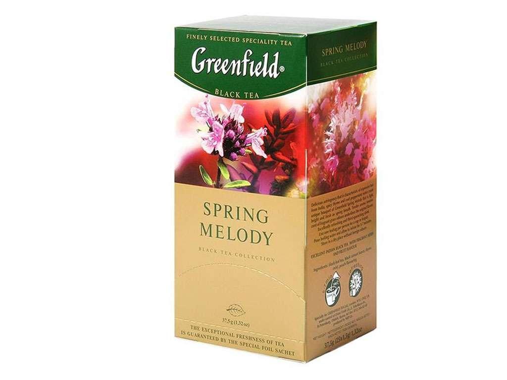 Чай Greenfield Spring Melody черный с чабрецом, 25 пакетиков