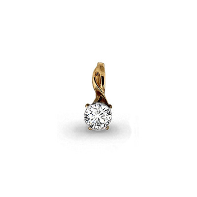 Подвеска Aquamarine серебро с позолотой, фианит сваровски, "каратник" 23543#