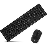 Клавиатура мультимедийная беспроводная + мышь Crown Micro CMMK - 954 W
