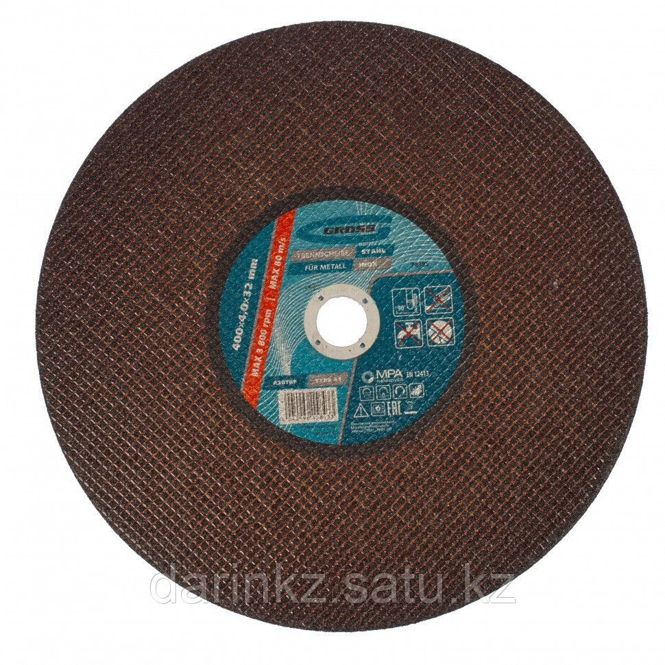 Круг отрезной по металлу, 400 x 4.0 x 32 мм Gross