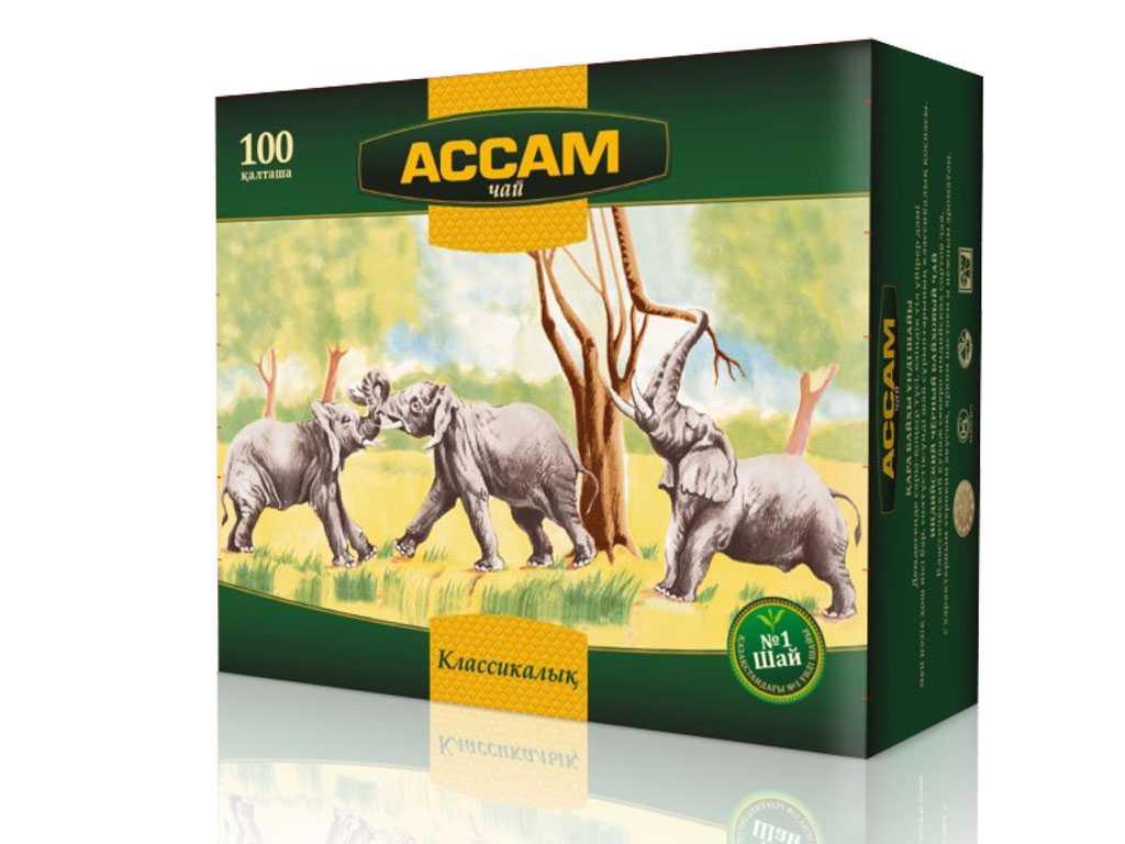 Чай Ассам черный, 100 пакетиков