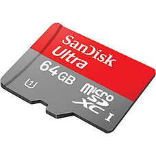Карта памяти microSDXC SanDisk Ultra 64 Gb 48 MB/s Class 10 UHS-1, 320x, c адаптером, фото 2