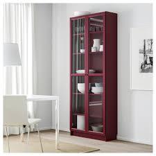 Шкаф книжный БИЛЛИ темно-красный 80x30x202 см ИКЕА, IKEA, фото 2