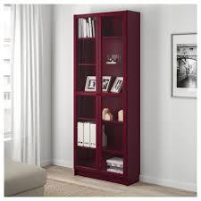 Шкаф книжный БИЛЛИ темно-красный 80x30x202 см ИКЕА, IKEA, фото 3
