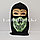 Балаклава (лыжная маска) с рисунком черепа черно-зеленый 01, фото 2