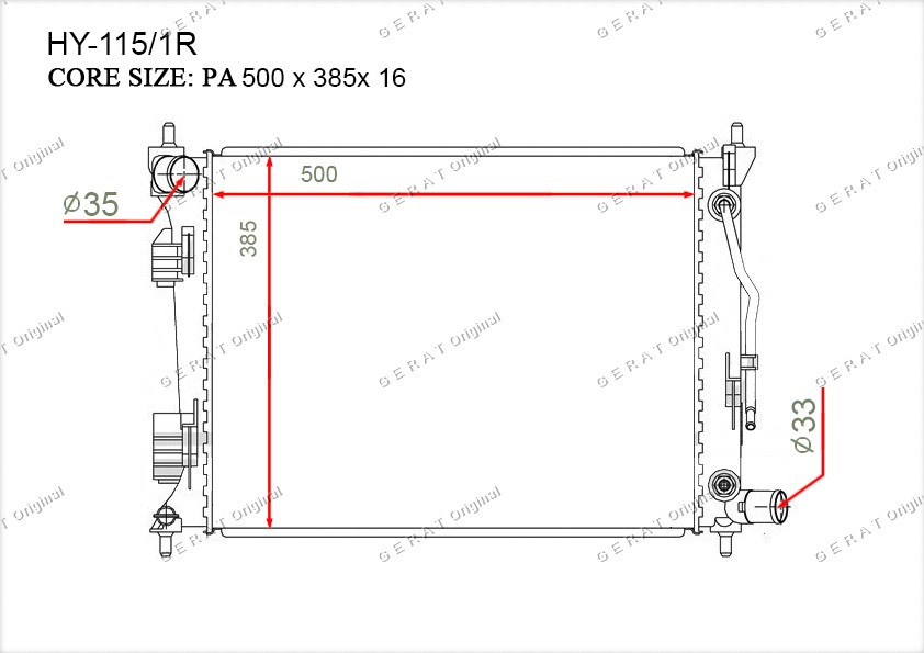 Радиатор основной 253101R050
