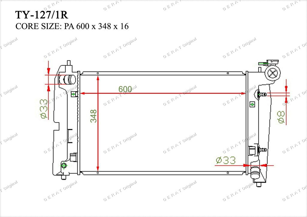 Радиатор основной 164000D120