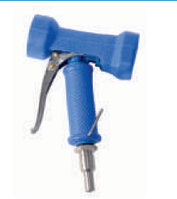 Пластмассовый пистолет в резиновой защите с фитингом из нержавеющей стали ½'' и ¾''