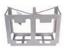 Закрытая корзина из нержавеющей стали под канистру - 2 поста, фото 1