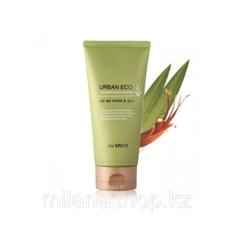 The Saem Urban Eco Harakeke Foam Cleanser - Пенка для умывания с экстрактом семян Новозеландского льна