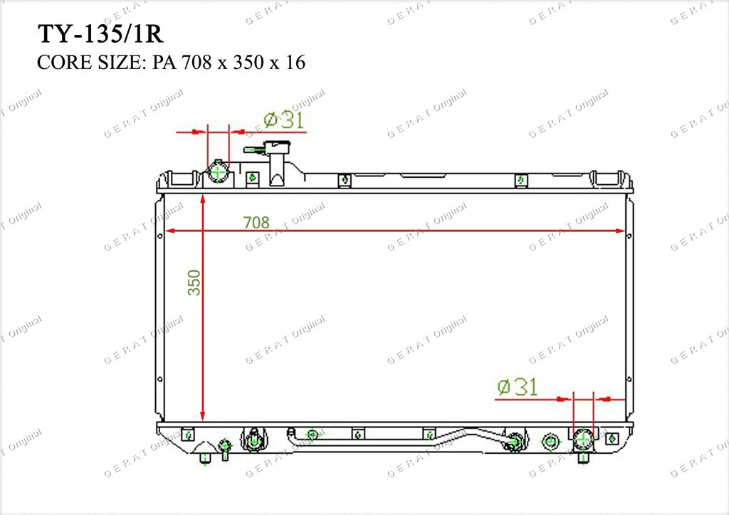 Радиатор основной 164007A120