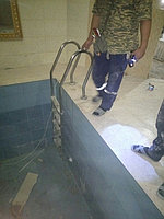 Реконструкция скиммерного бассейна (коммерческий). Размер = 3,9 х 2,6 х 1,7 м. Адрес: г. Алматы, гостиница "Renion Hotel", ул. Сейфуллина... 9