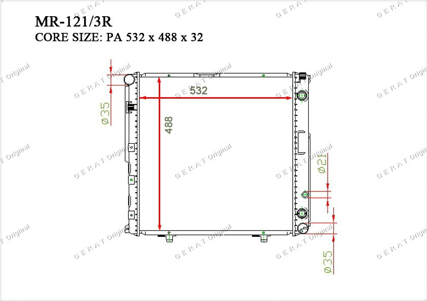 Радиатор основной 1245009303