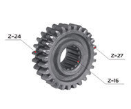 Шестерня МТЗ 80 4-ой и 5-ой передачи скользящая (7х8) РУП МЗШ г.Минск