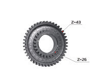 Шестерня МТЗ 80 промежуточного вала (мама) РУП МЗШ г.Минск